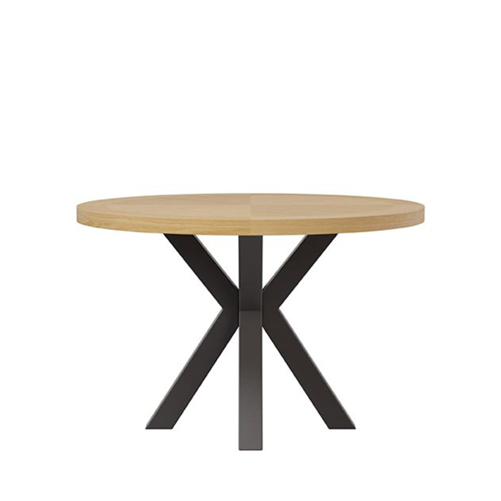 Mesa fija BEVERLY 120 roble/negro - Imagen 1