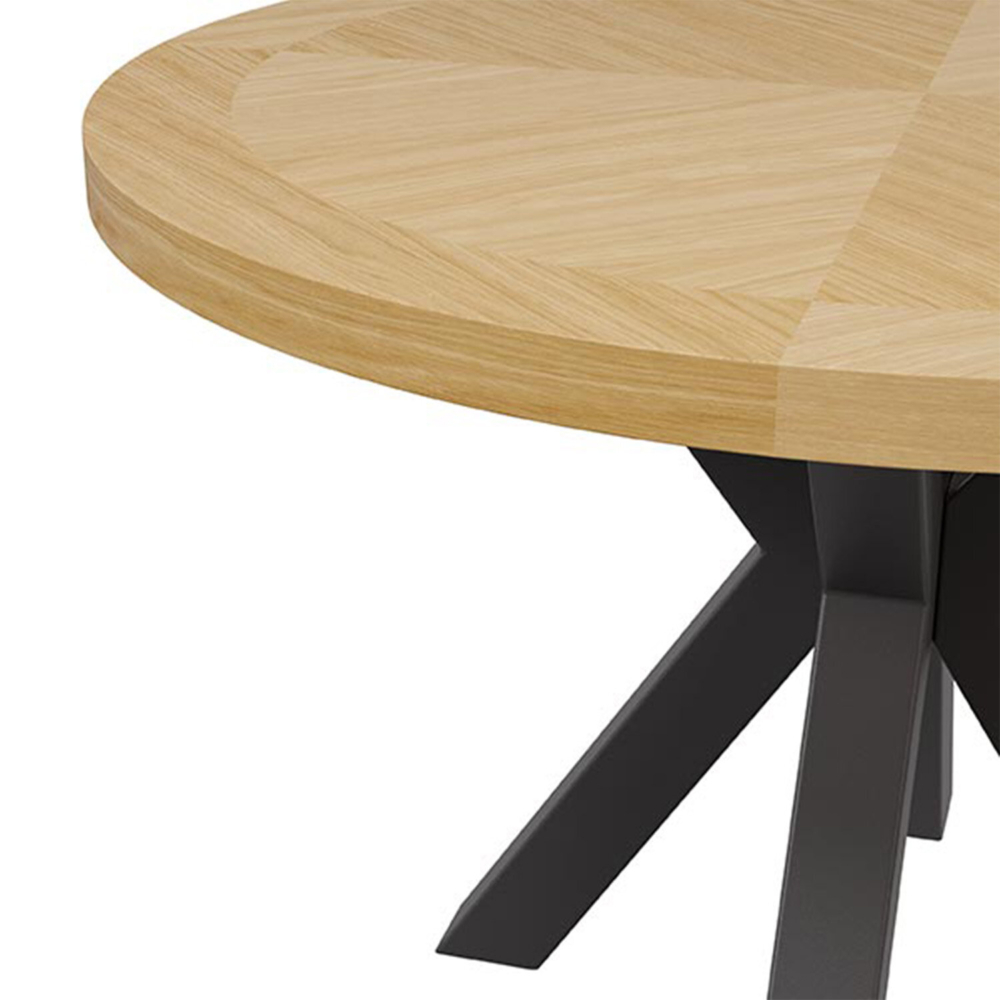 Mesa fija BEVERLY 120 roble/negro - Imagen 4