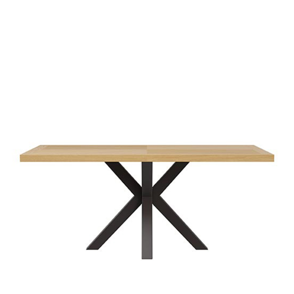 Mesa fija ELAINE 140x90 roble/negro - Imagen 2