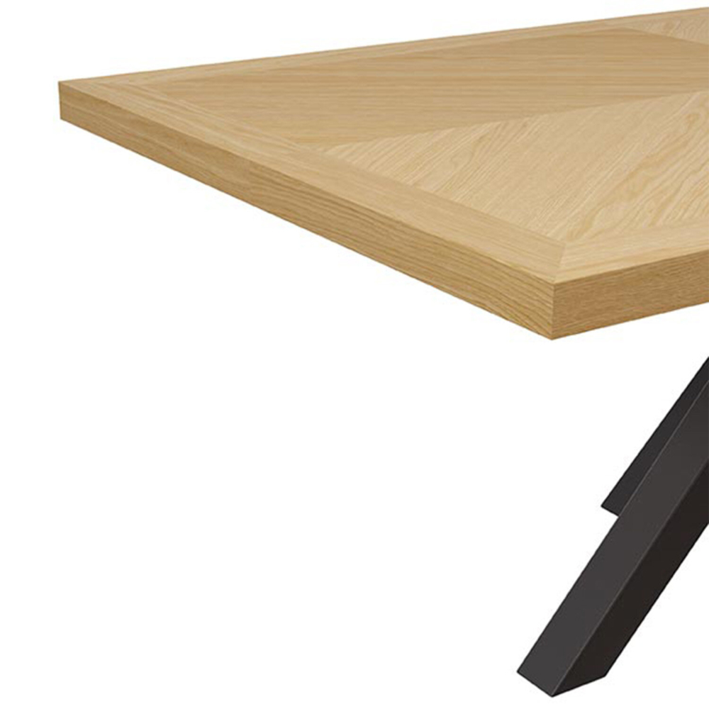 Mesa fija ELAINE 140x90 roble/negro - Imagen 4