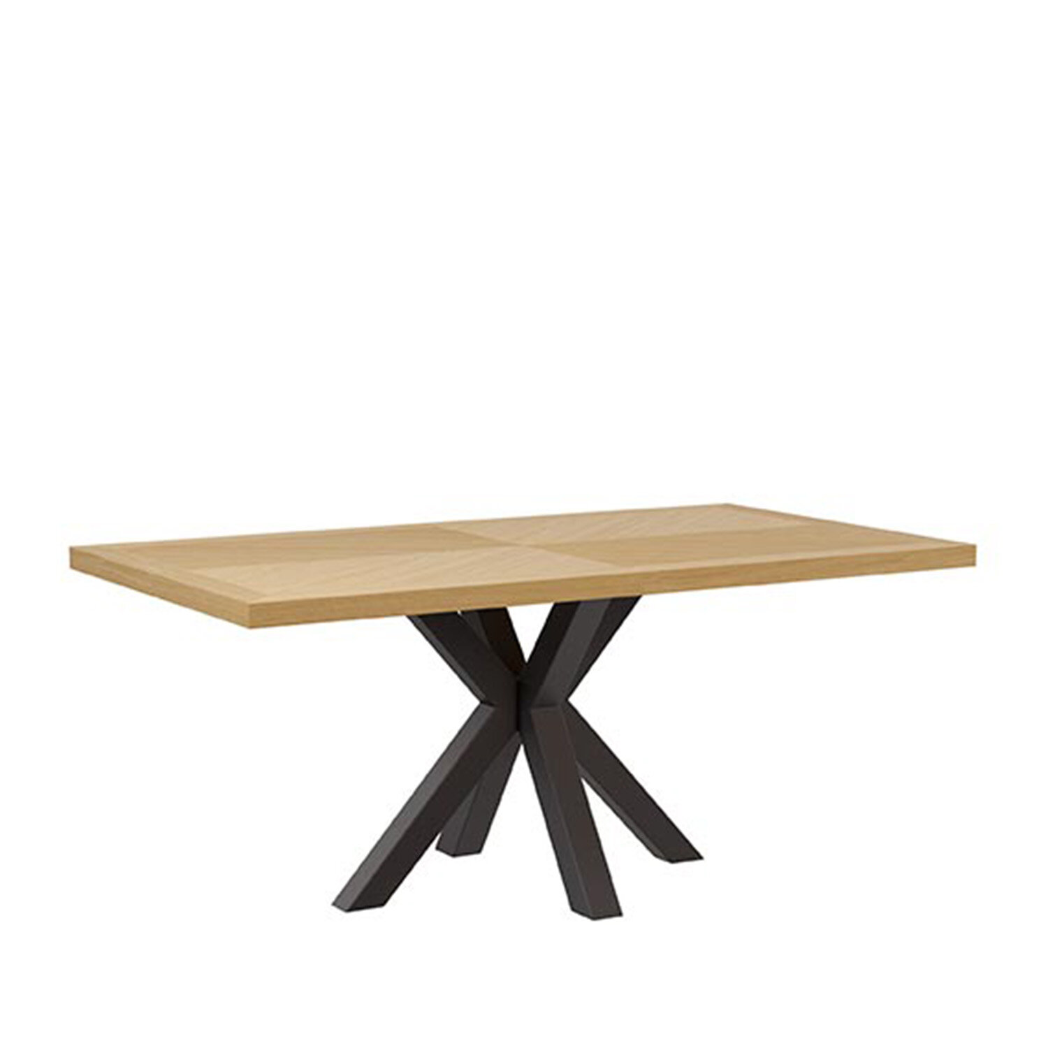 mesa-fija-elaine-180x100-roblenegro-2 Mesa fija ELAINE 180x100 roble/negro - Imagen 1