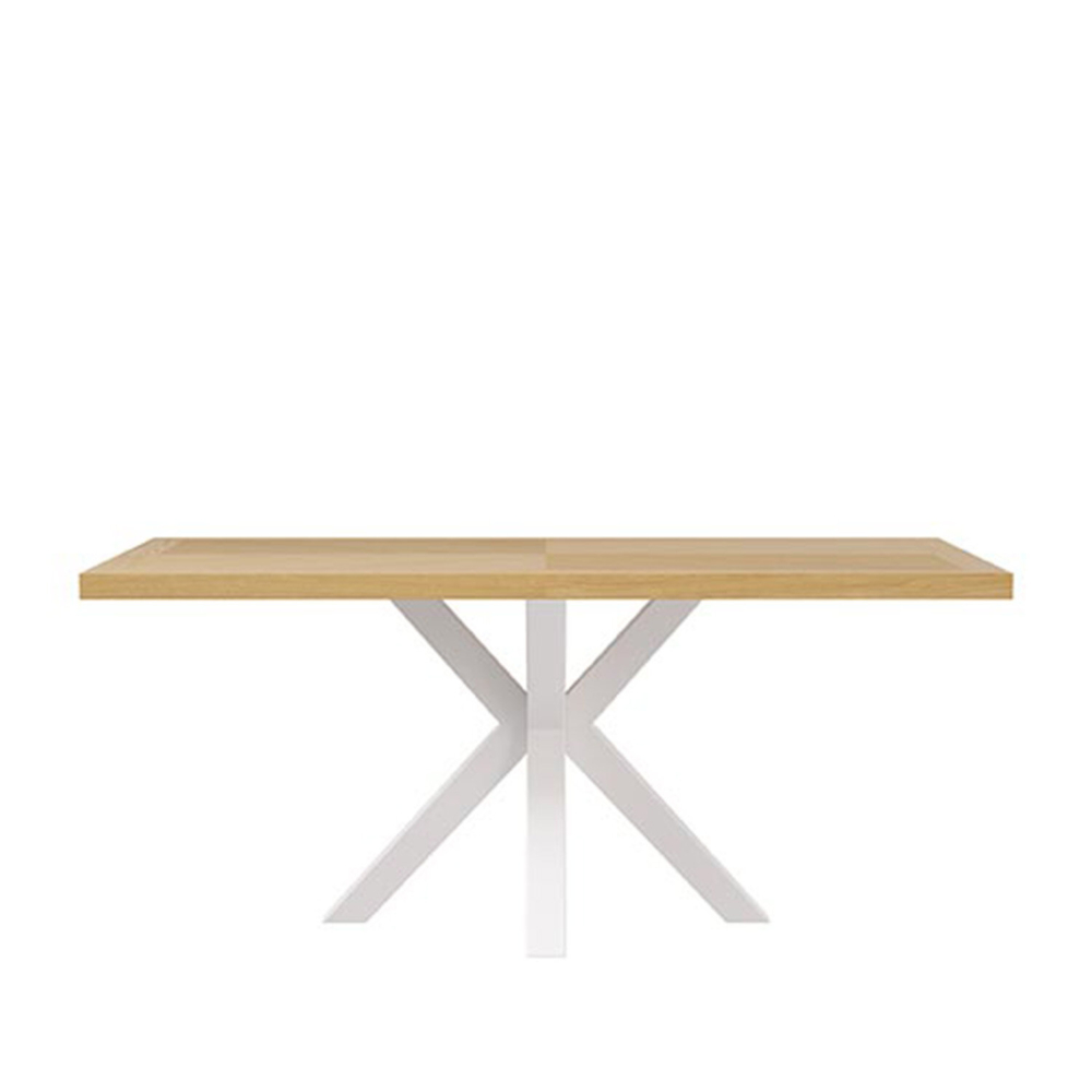 Mesa fija ELAINE 200x100 roble/blanco - Imagen 2