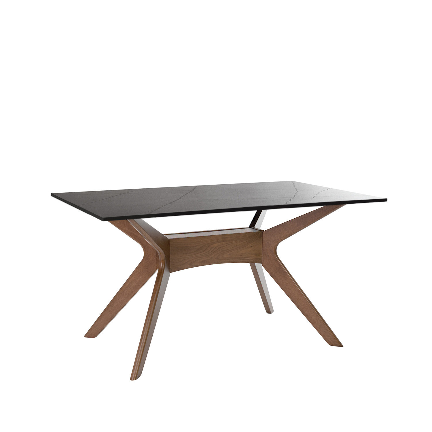 mesa-fija-eloise-140-negronogal-1 Mesa fija ELOISE 140 negro/nogal - Imagen 1