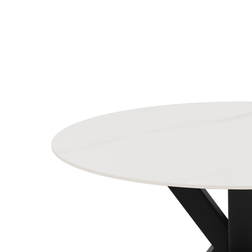 Mesa fija FIORELLA 100 blanco/negro - Imagen 3