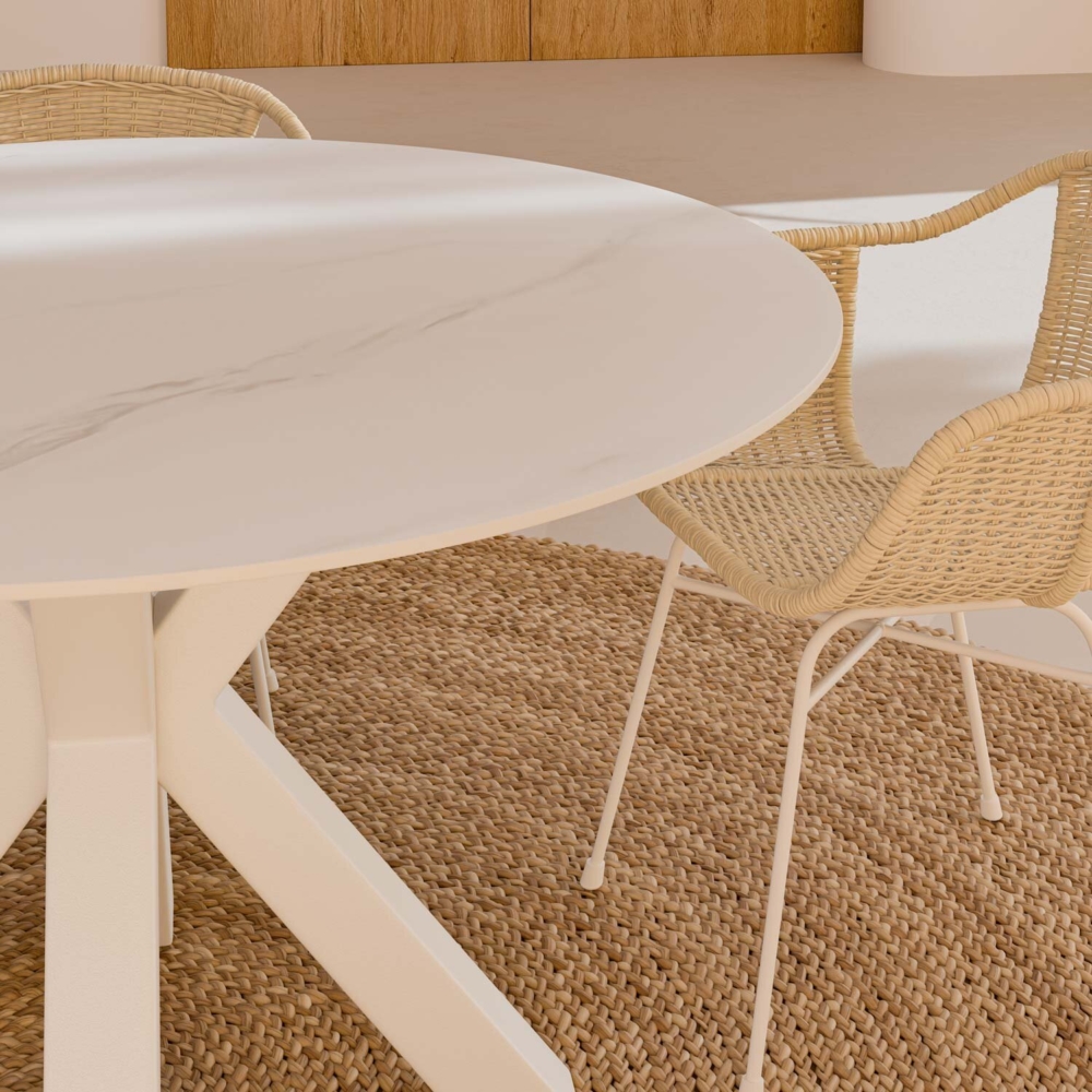 Mesa fija FIORELLA 120 blanco/blanco - Imagen 5