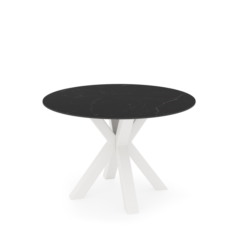 Mesa fija FIORELLA 120 negro/blanco - Imagen 1