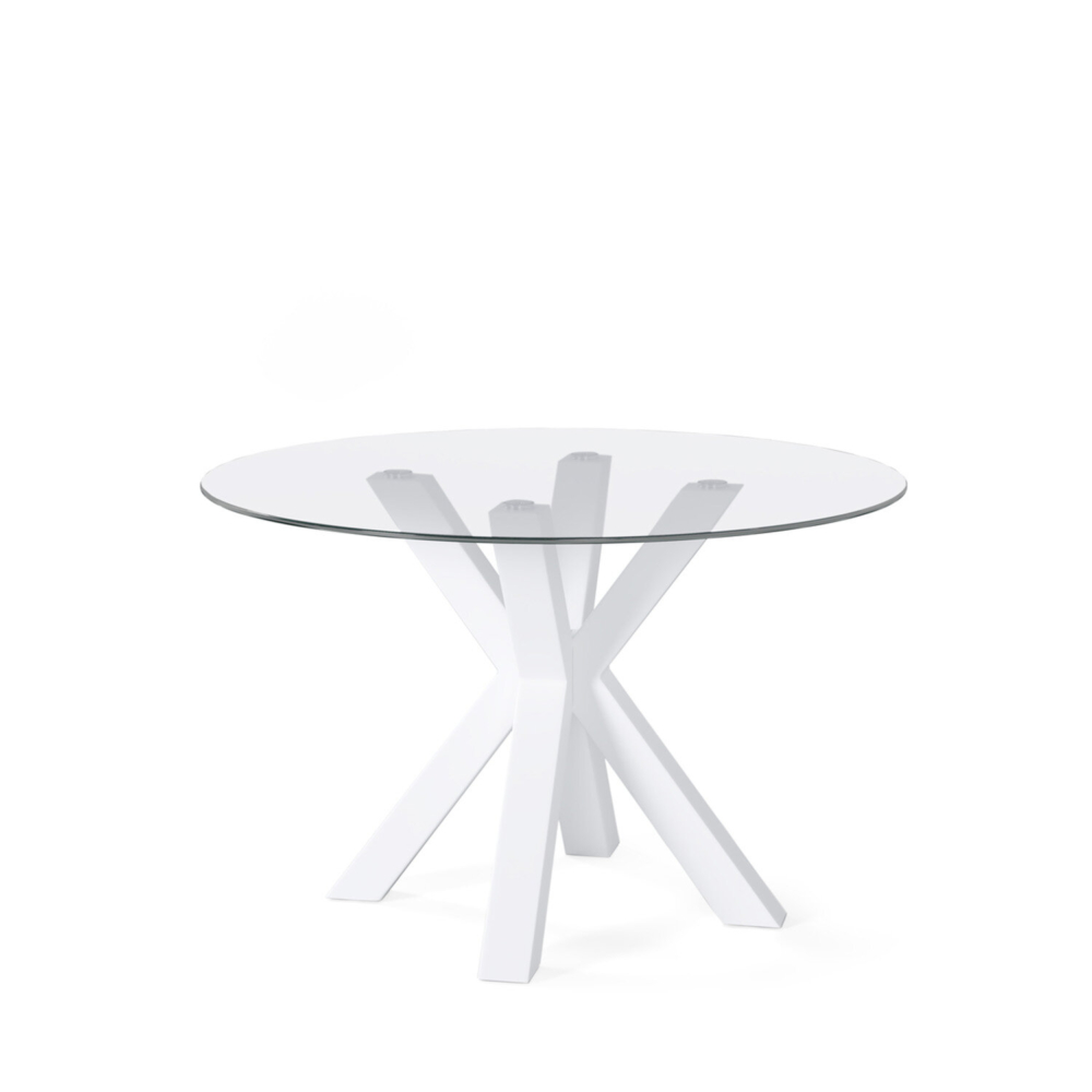 mesa-fija-jade-100-cristalblanco-1 Mesa fija JADE 100 cristal/blanco - Imagen 1