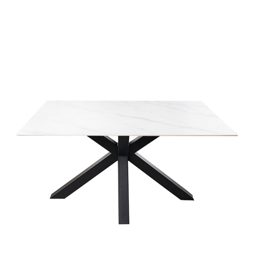 Mesa fija JOYCE 140 blanco/negro - Imagen 2