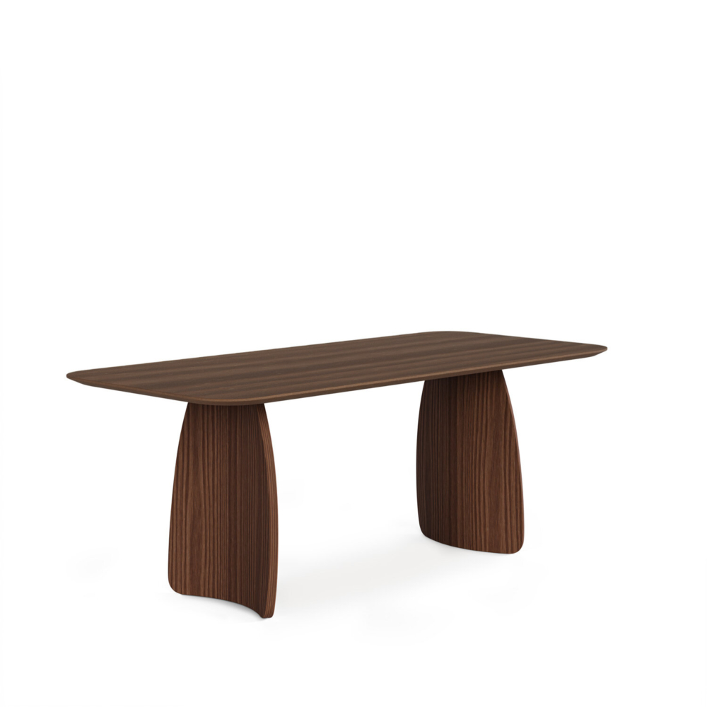 Mesa fija KIMBERLY 200 nogal - Imagen 1