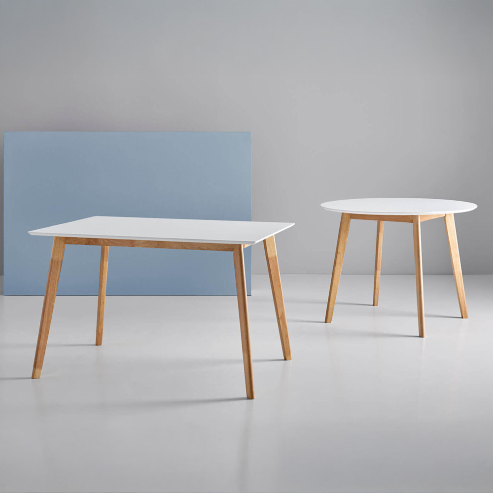 Mesa fija MARIE 140 blanco/roble - Imagen 3