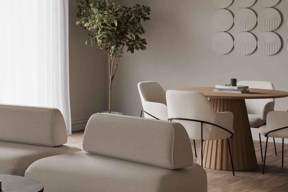 Mesa fija NAYLA 100 roble - Imagen 3