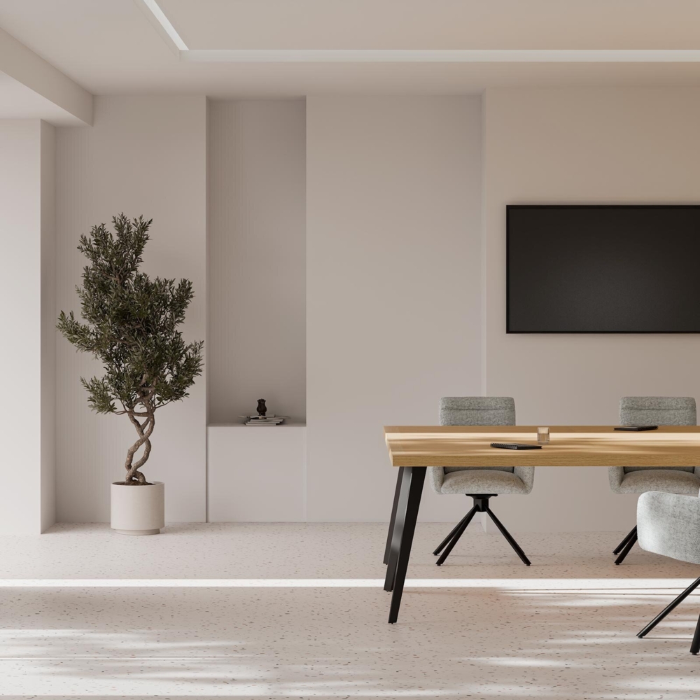 Mesa fija RANDY 160x90 roble/negro - Imagen 5