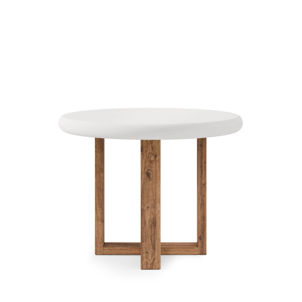 Mesa fija VIOLETTE 100 blanco-roble - Imagen 2