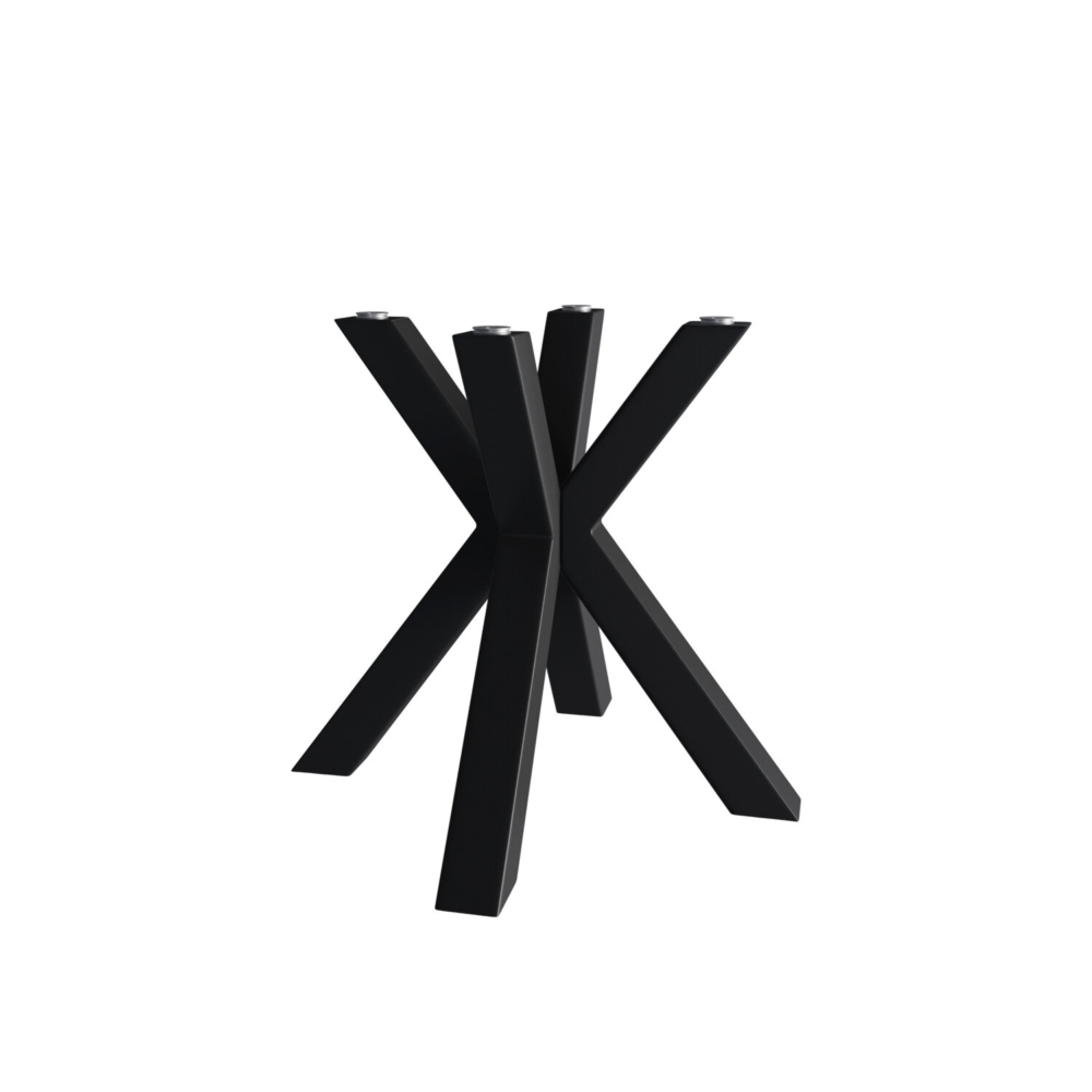 PATA W- negra (mesa redonda cristal) - Imagen 1