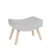 Reposapiés DUBLIN gris claro