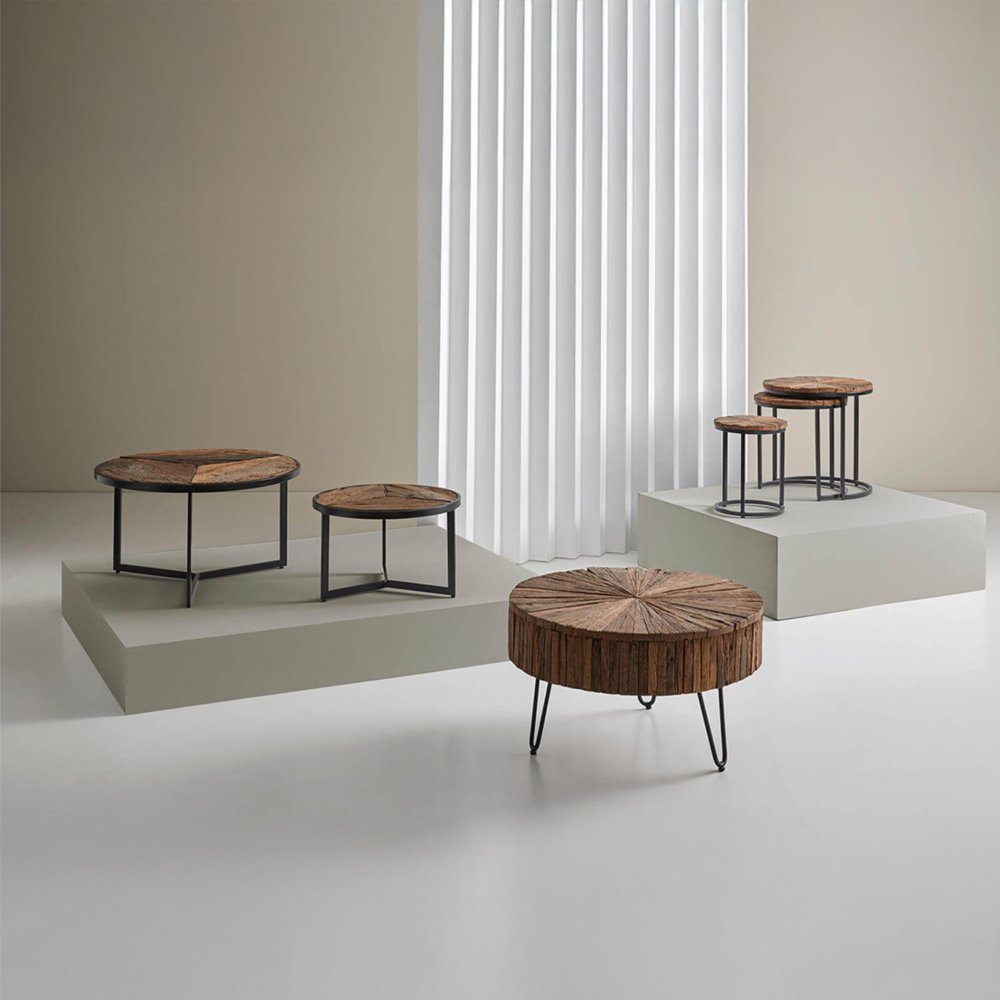 Set mesas auxiliares NAKUL madera - Imagen 4