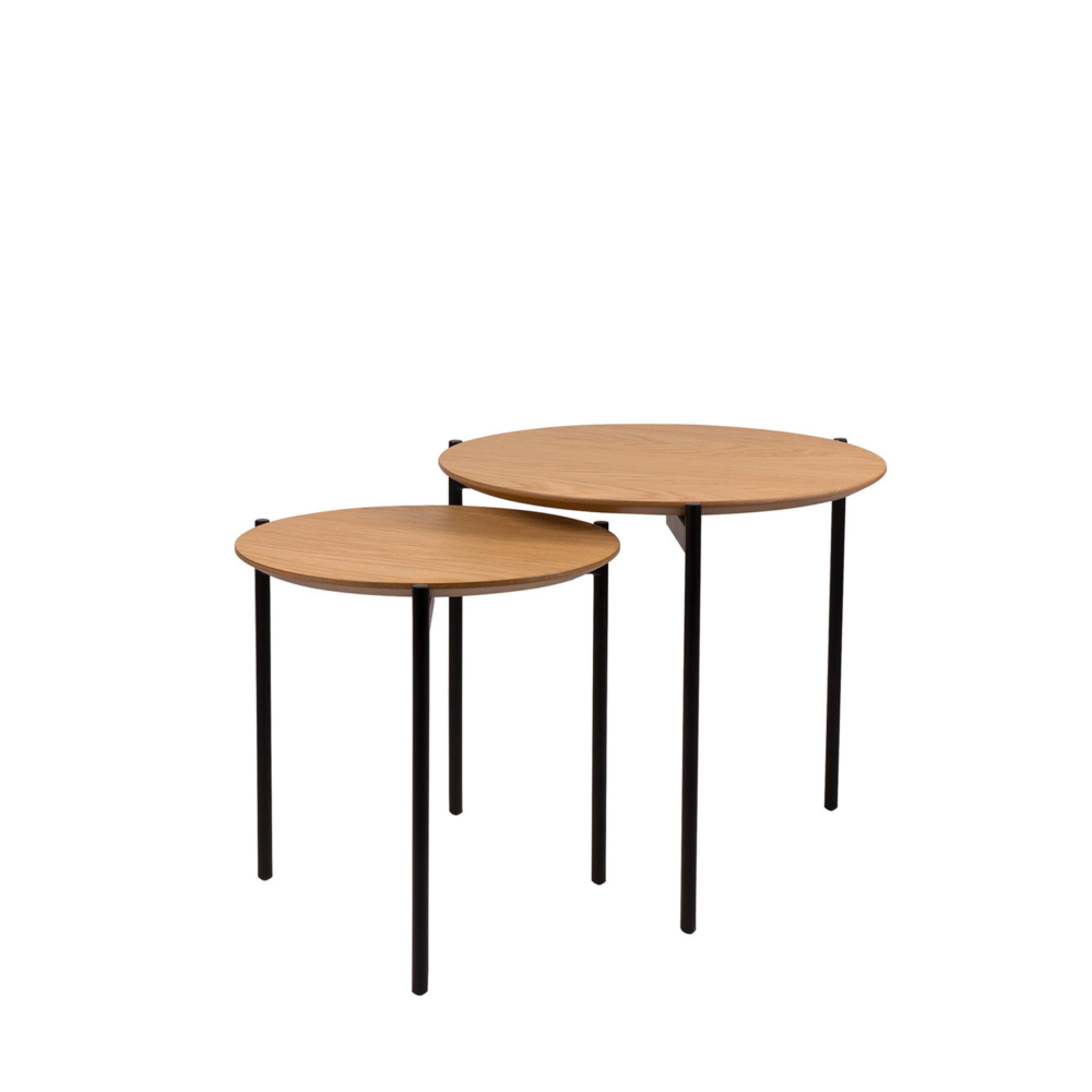 Set mesas auxiliares NORTON roble - Imagen 3