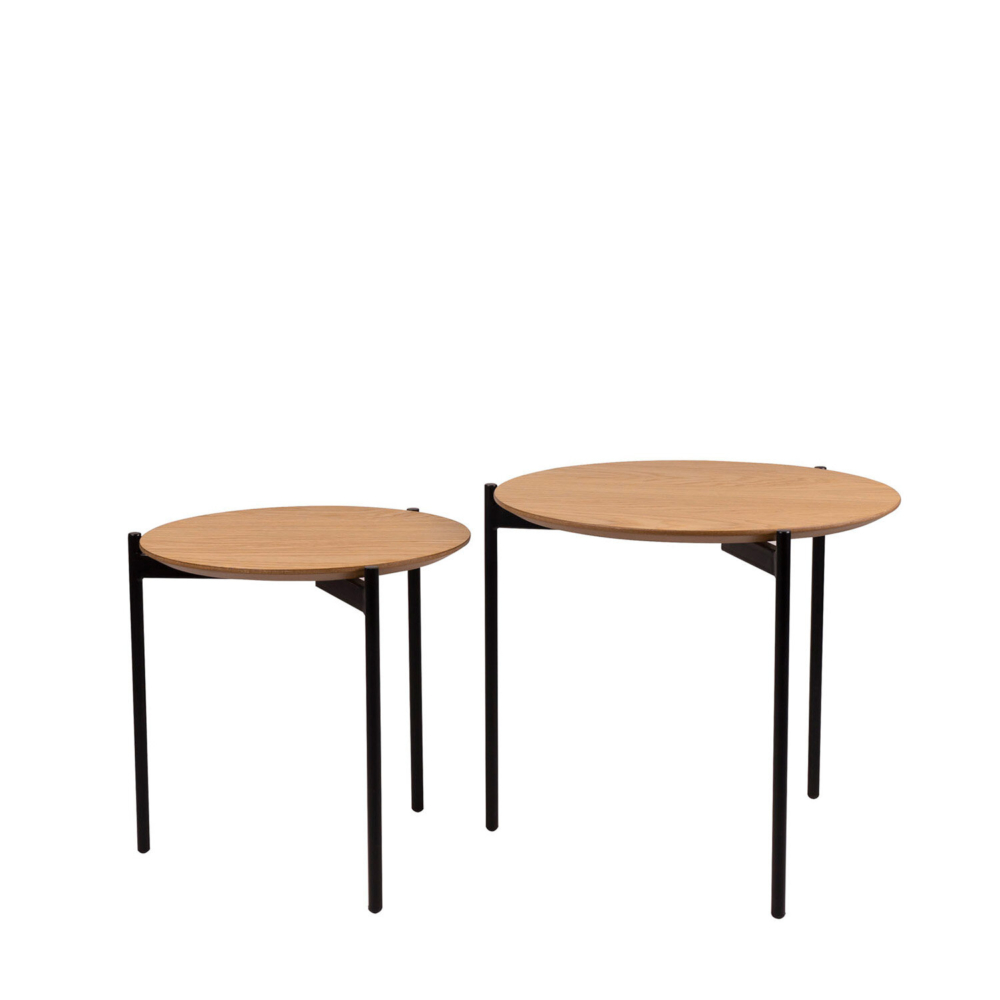 Set mesas auxiliares NORTON roble - Imagen 5