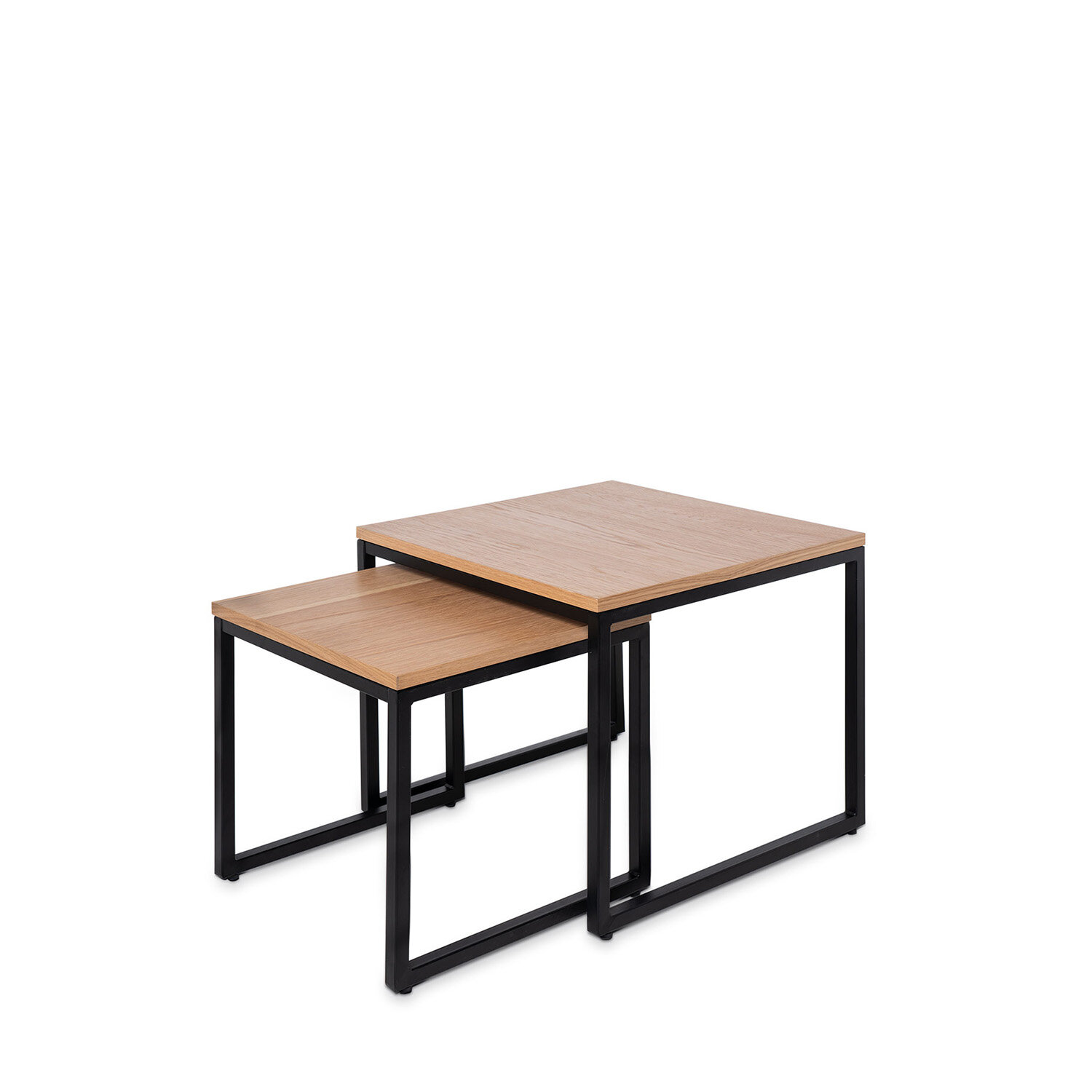 set-mesas-auxiliares-piero-roblenegro-2-6960db0cb3349 Set mesas auxiliares PIERO roble/negro - Imagen 1