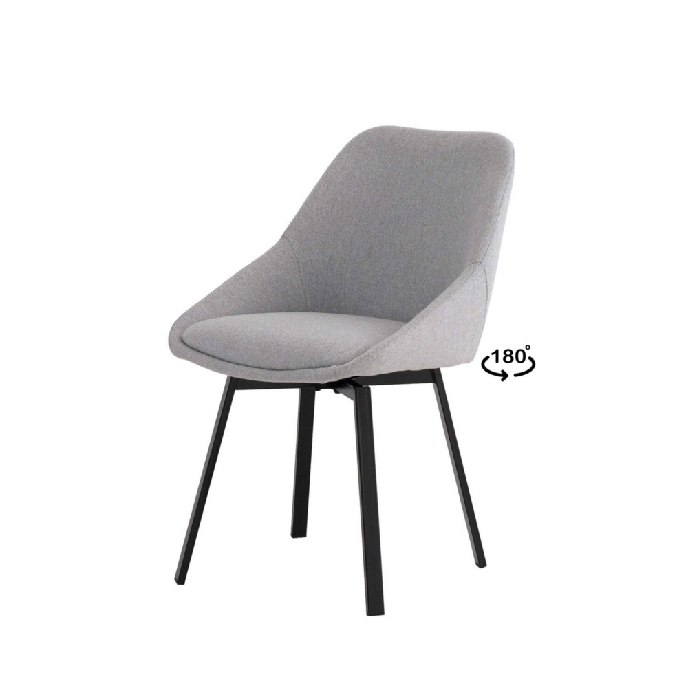 Silla AMELIE gris claro - Imagen 1