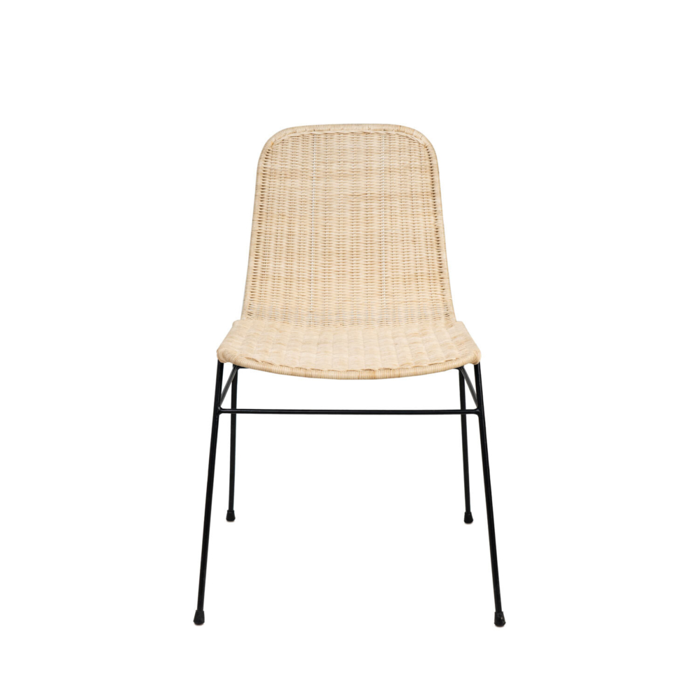 Silla COLETTE natural/negro - Imagen 1
