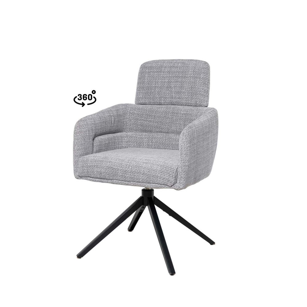 Silla JANICE gris claro - Imagen 1