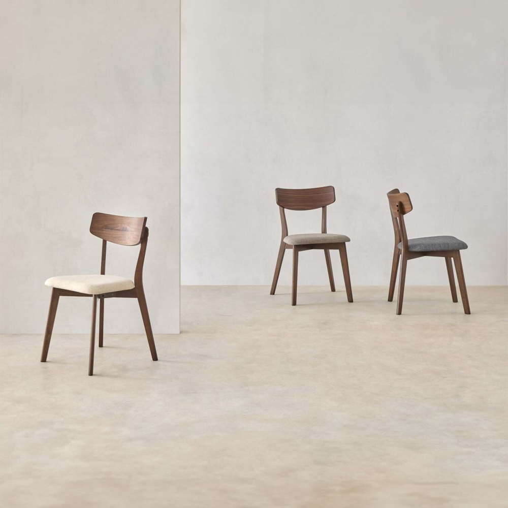 Silla KEIRA nogal beige - Imagen 6