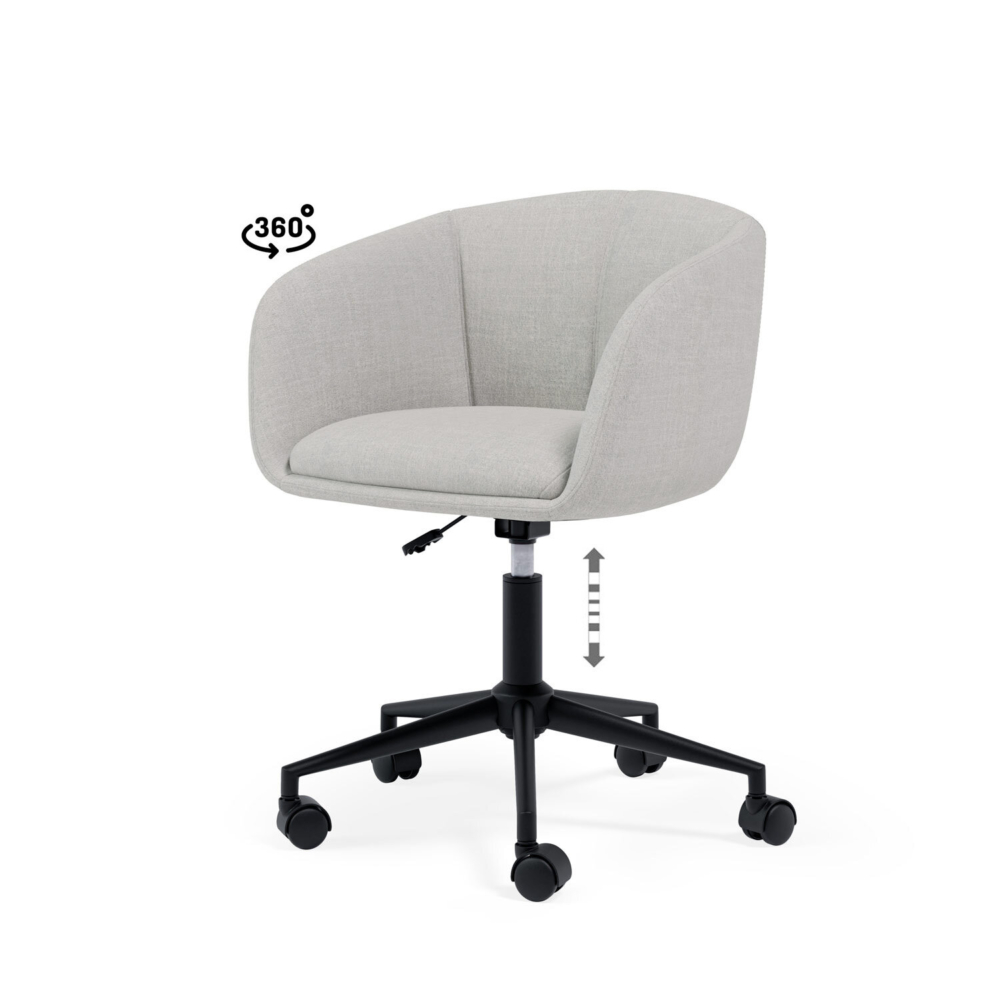 Silla oficina ARIZONA gris claro - Imagen 2