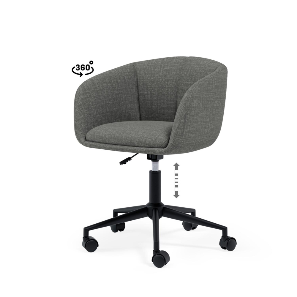 Silla oficina ARIZONA gris oscuro - Imagen 3