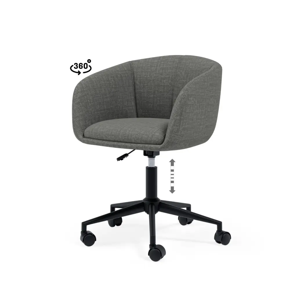 Silla oficina ARIZONA gris oscuro - Imagen 1