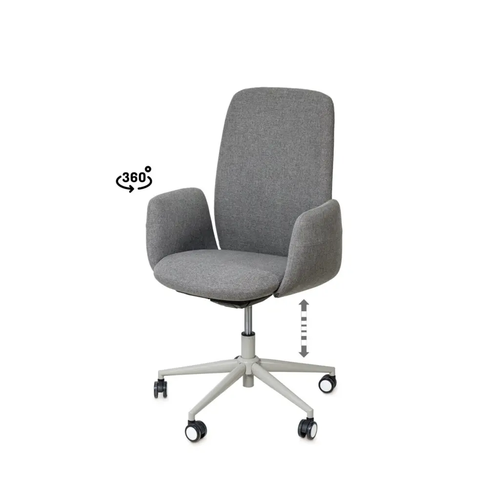 Silla oficina BRITISH gris - Imagen 1