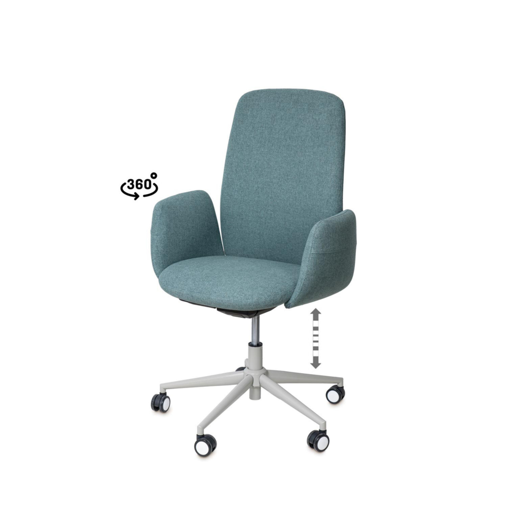 Silla oficina BRITISH menta - Imagen 1