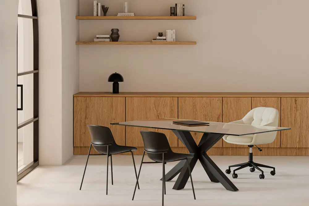 Silla oficina CANTERBURY beige - Imagen 1