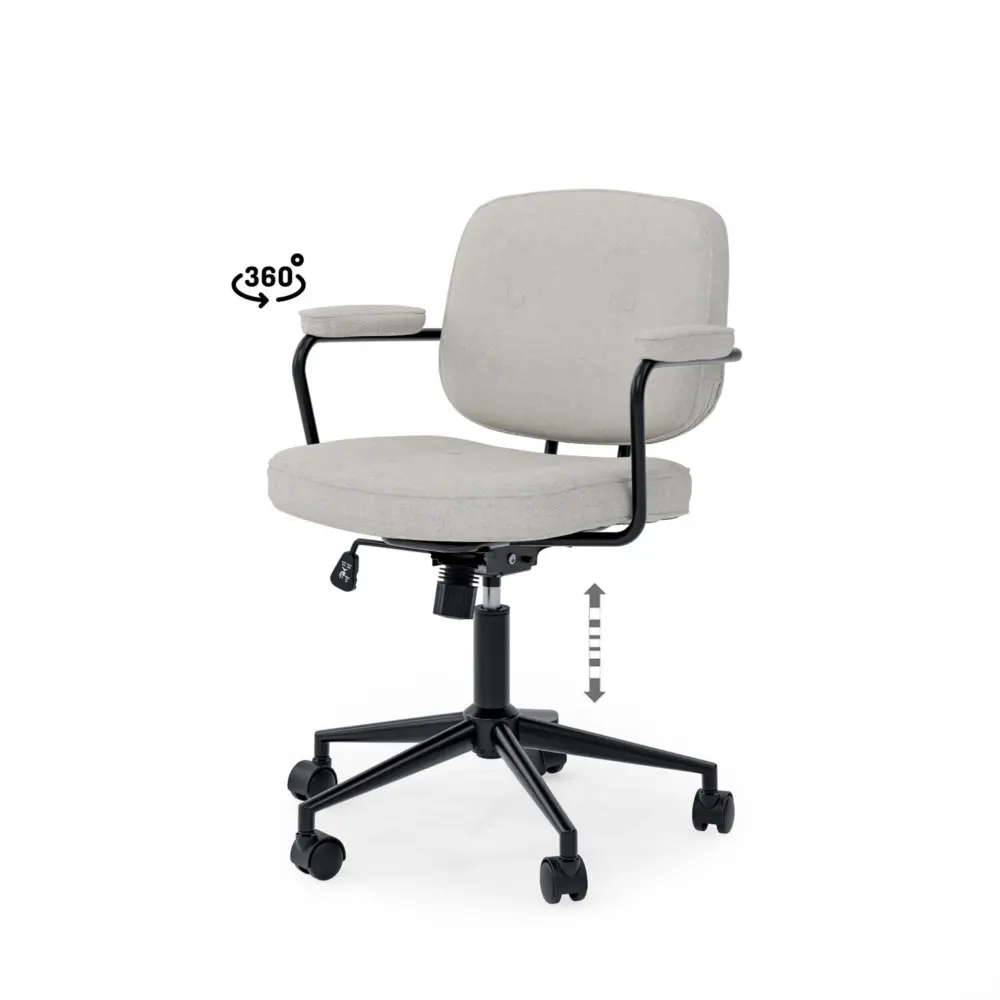 Silla oficina COLUMBIA gris claro - Imagen 1