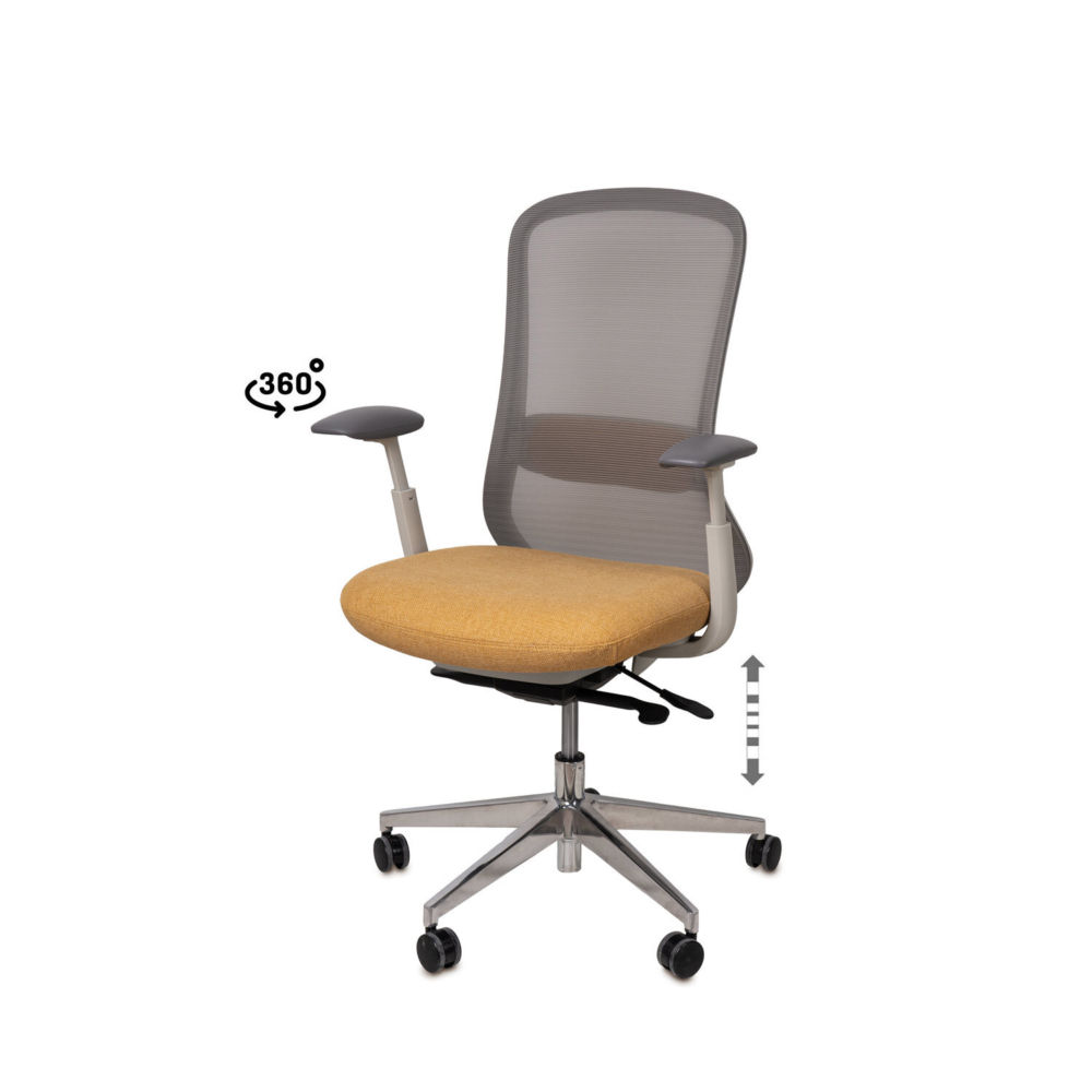 Silla oficina EMORY mostaza - Imagen 2