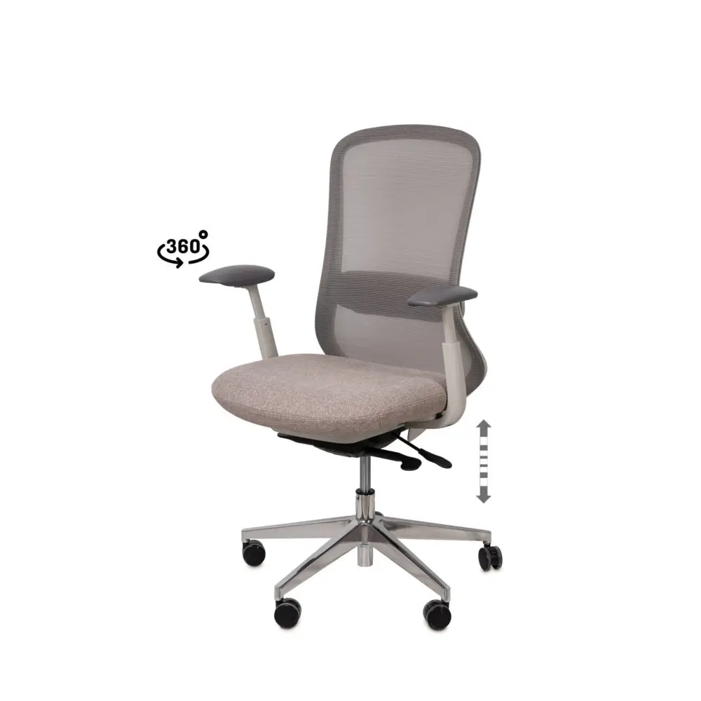 Silla oficina EMORY taupe - Imagen 1