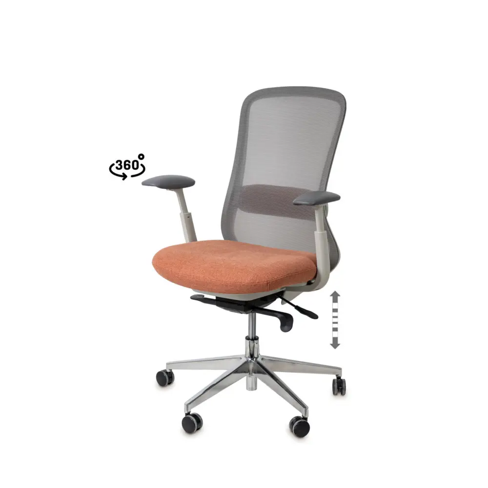 Silla oficina EMORY terracota - Imagen 1