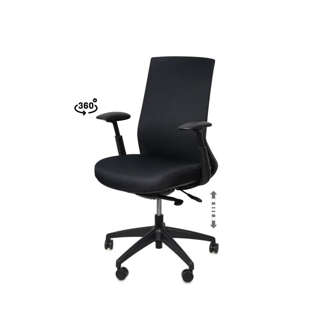 Silla oficina LANCASTER negro - Imagen 1