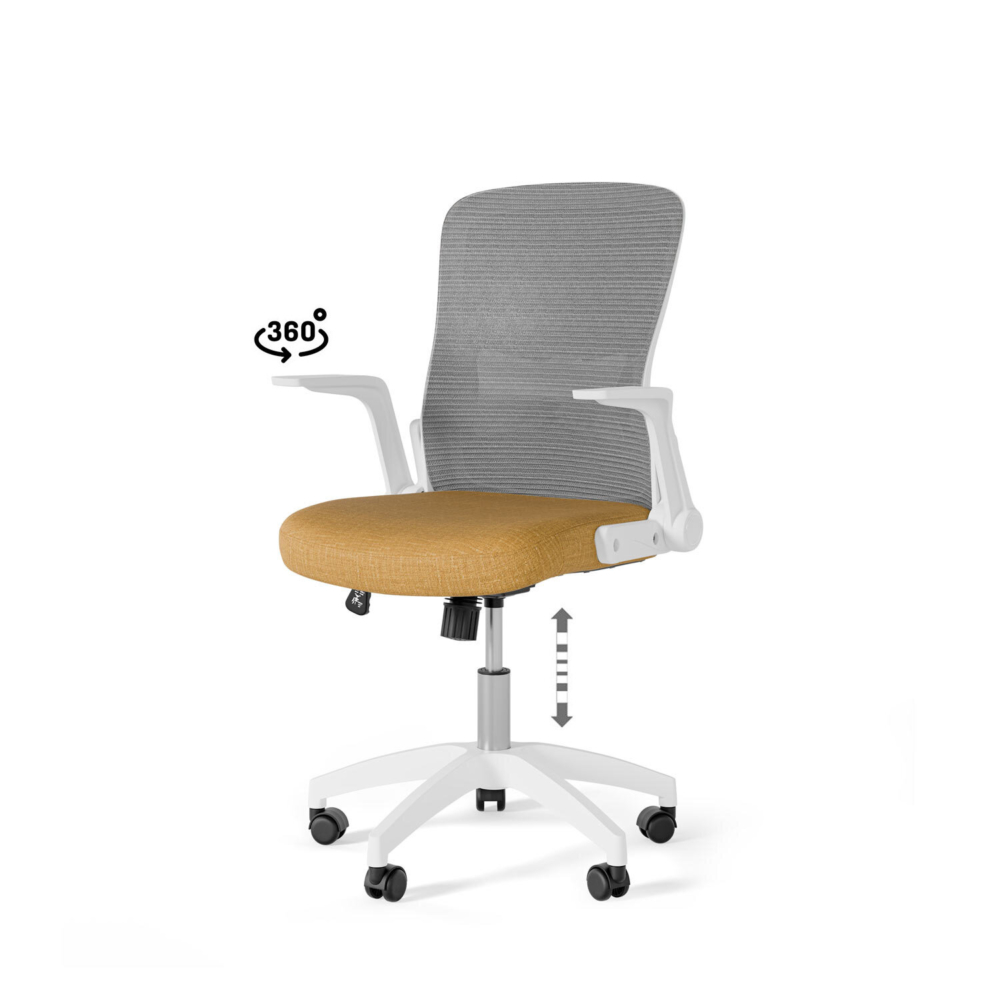 Silla oficina MANCHESTER mostaza - Imagen 3