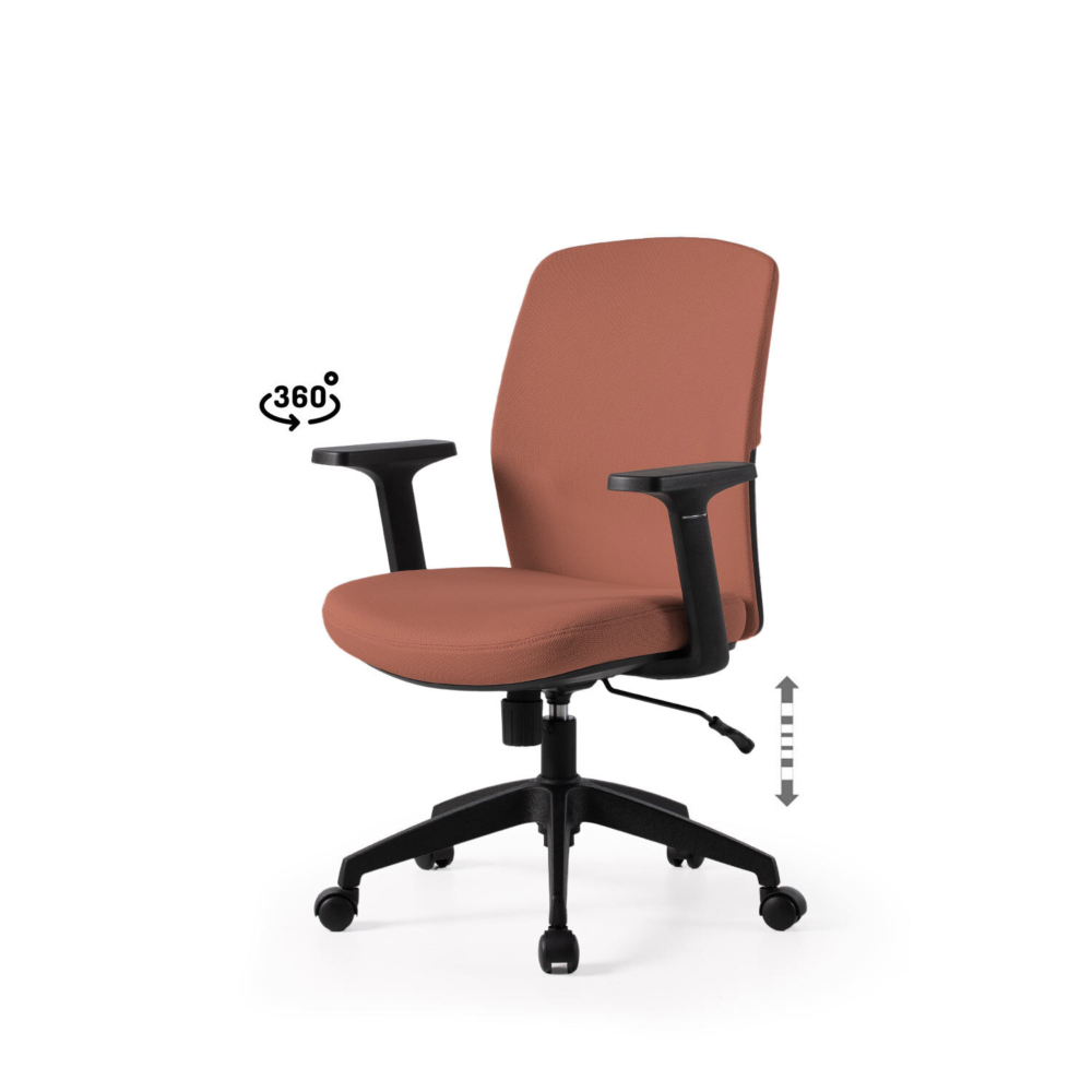 Silla oficina MARYLAND terracota - Imagen 1