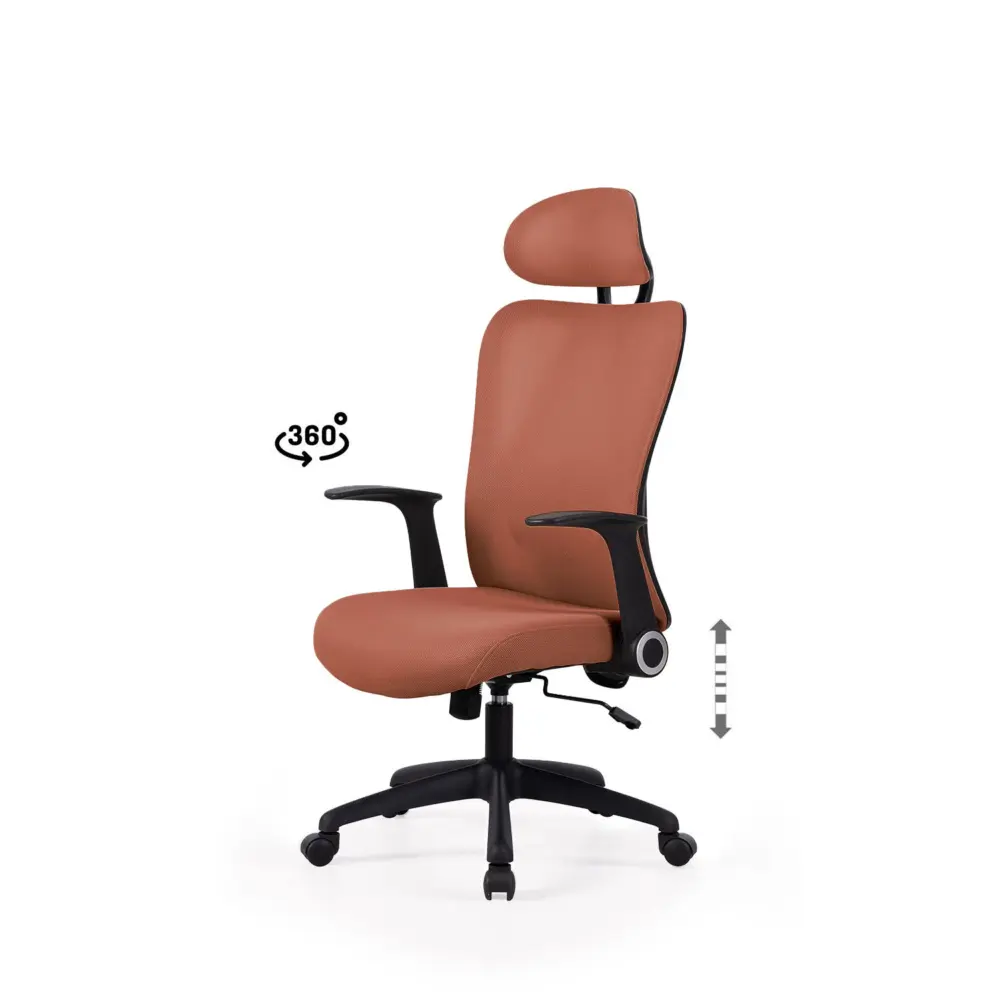 Silla oficina MONTREAL terracota - Imagen 1