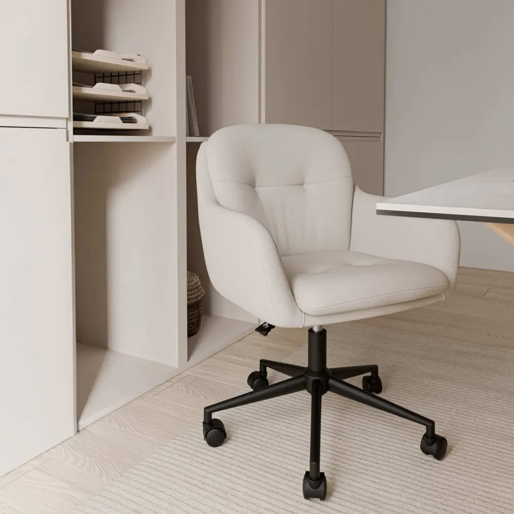 Silla oficina ONTARIO beige - Imagen 2