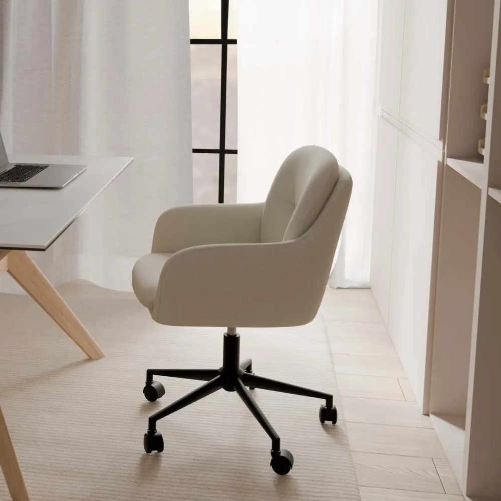 Silla oficina ONTARIO beige - Imagen 5