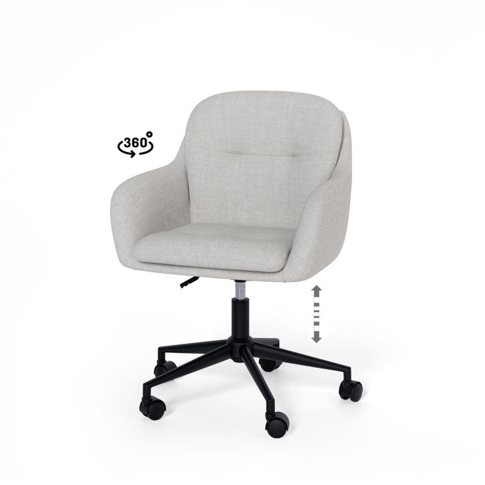 Silla oficina ONTARIO gris claro - Imagen 5