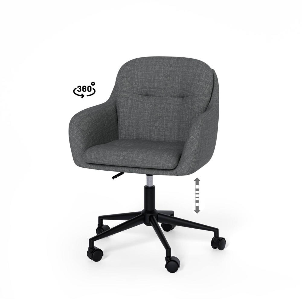 Silla oficina ONTARIO gris oscuro - Imagen 4