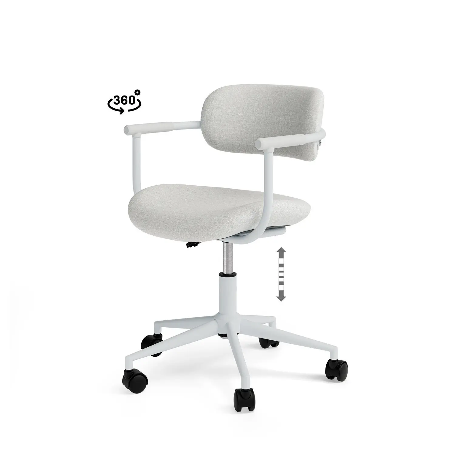 silla-oficina-oxford-gris-2 Silla oficina OXFORD gris - Imagen 1