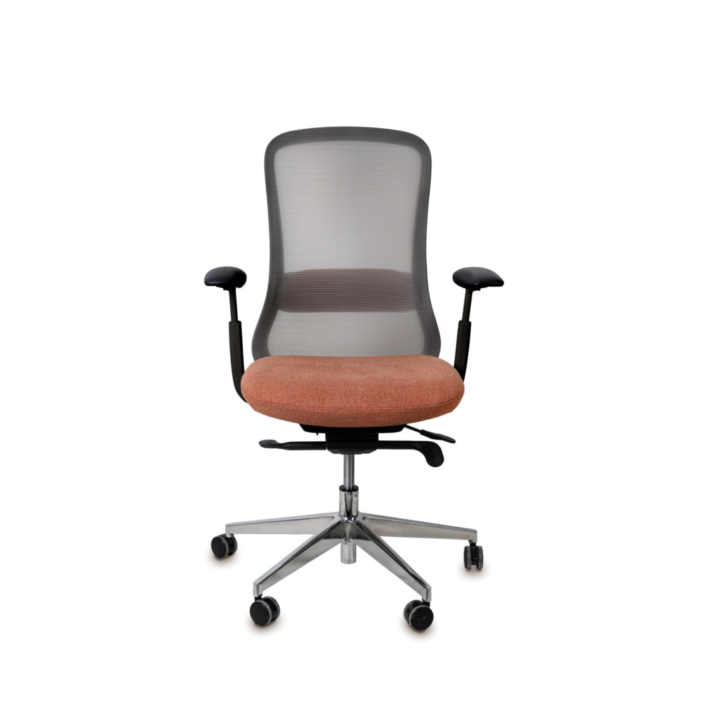 Silla oficina ROTTERDAM terracota - Imagen 2