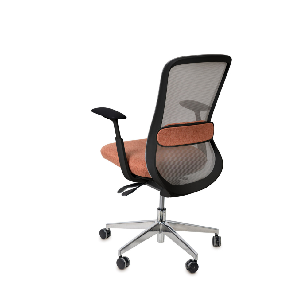 Silla oficina ROTTERDAM terracota - Imagen 5