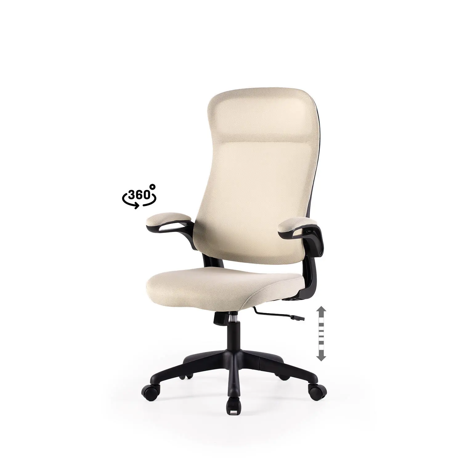 silla-oficina-sorbonne-beige-3 Silla oficina SORBONNE beige - Imagen 1