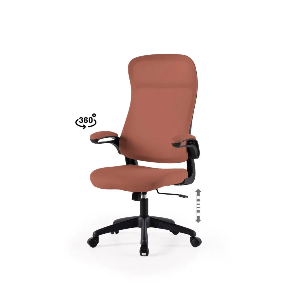 Silla oficina SORBONNE terracota - Imagen 1